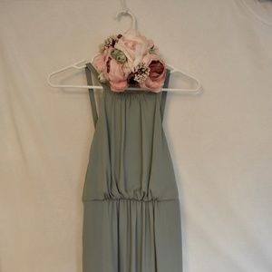 Show Me Your MuMu Amanda Maxi Dress, Silver Sage